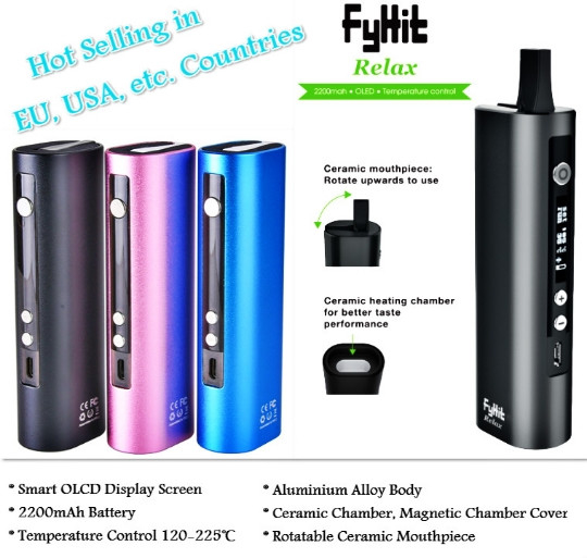 Portable Vaporizer Device Ceramic Mouthpiece Chamber 0.5g Tobacco Leaves